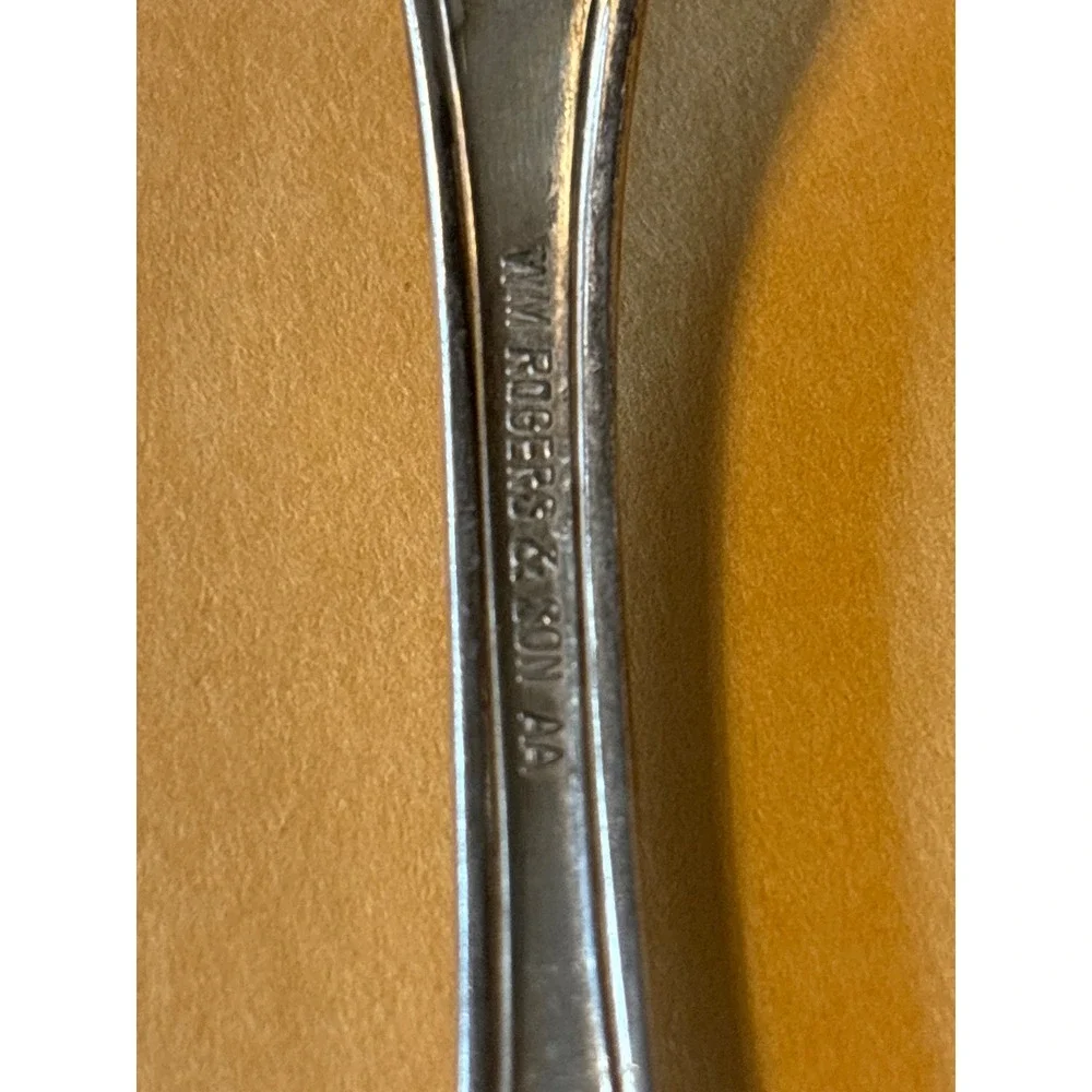 Wm Rogers & Son Tablespoon  Set of 5 Silver Silverplate April Floral Pattern